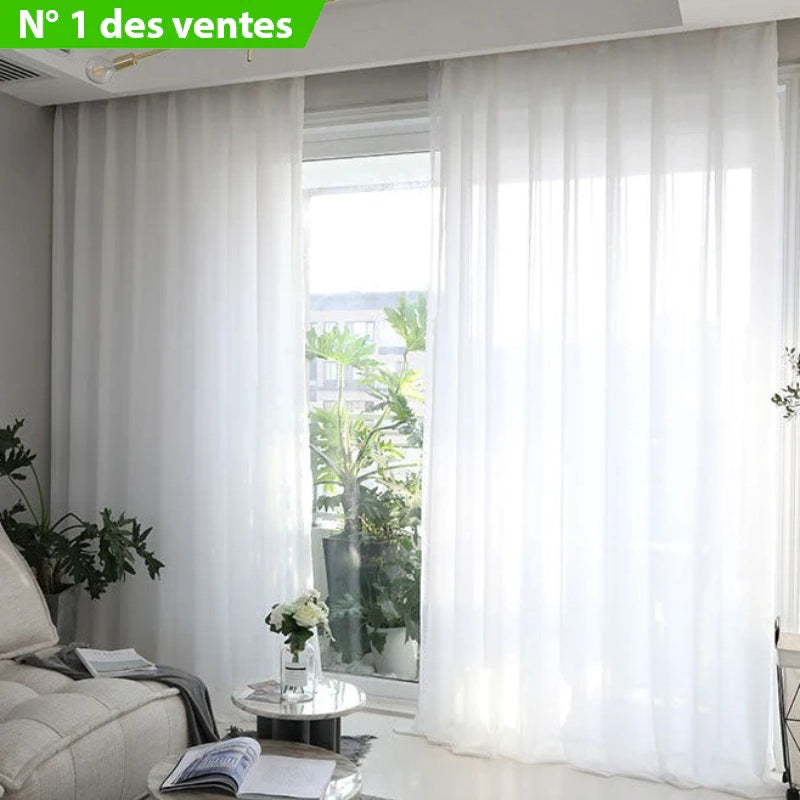Paire De Voilages Vintage Motif Cerise – Blanc – 178x95 Cm – Porte-fenêtre