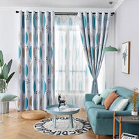 Rideau Voilage Laune Bleu