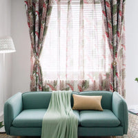 rideau voilage tropical