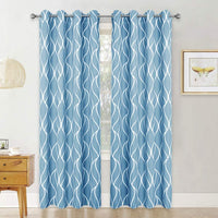 rideau bleu clair occultant