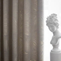 rideau occultant gris argente
