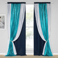 rideau occultant paillette