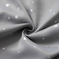 rideau occultant gris etoile pour chambre enfant