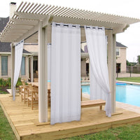 rideau draperies voile pour exterieur