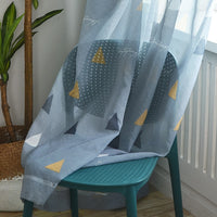 rideau et voilage gris