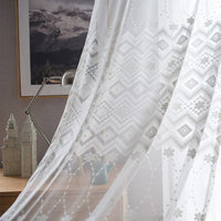 rideau blanc voilage