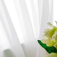 petit rideau voilage blanc