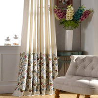 broderie sur rideaux