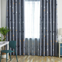 rideau avec forme geometrique