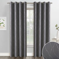 rideau occultant argente