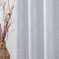 double rideaux gris clair