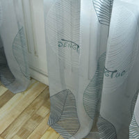 rideau voilage gris perle