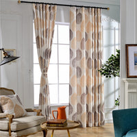 rideau imprime feuille