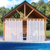 rideau transparent exterieur