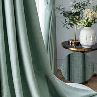 rideau vert de gris