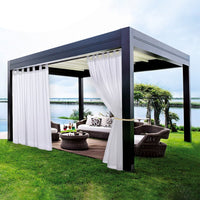 rideau draperies voile pour exterieur