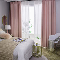 rideau opaque rose pale