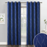 rideau argente occultant