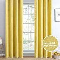 rideau opaque jaune