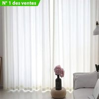 rideau double voilage