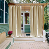 rideaux pour pergola en bois