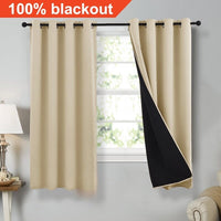 rideau occultant noir et blanc