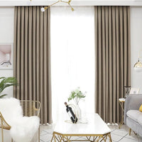 rideau opaque marron