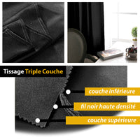 double rideau occultant et isolant