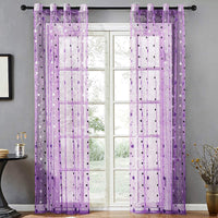 rideau voilage violet