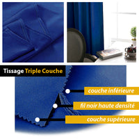 rideau bleu occultant