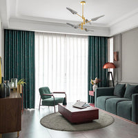rideau scandinave bleu canard