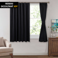 rideau noir opaque