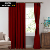 rideau occultant bordeaux