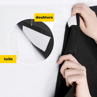 rideau occultant thermique blanc