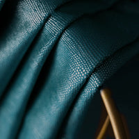 rideau velours bleu petrole