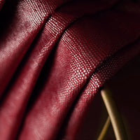 rideau velours rouge