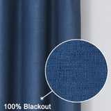 Rideau Occultant Sur Mesure Bauska Bleu