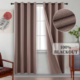 rideau occultant rose poudre