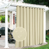 rideau exterieur beige