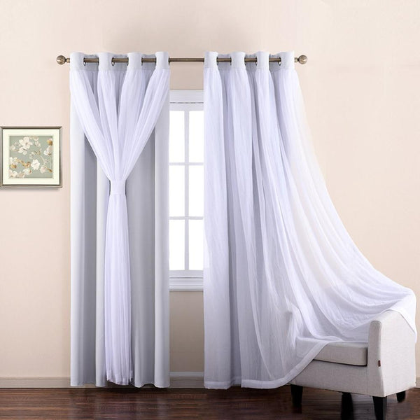 rideaux et voilage blanc
