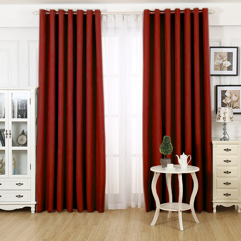 Rideaux Rouges Ouver Rideau Occultant Rouge Diogo