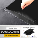 rideau occultant isolant double face